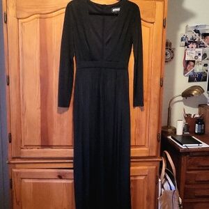 NWOT Deep V Split Front Maxi Dress